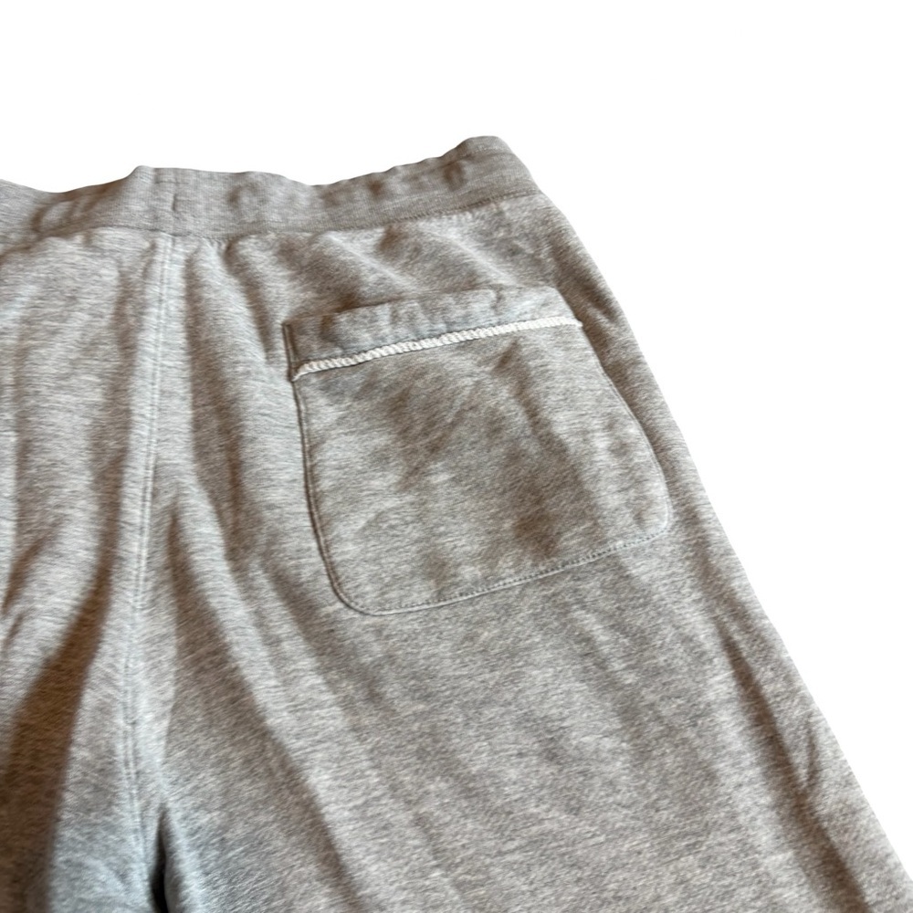 Nike Grey Athletic Shorts Athleisure White Logo Comfort Cotton Stretch Small Men - Picture 9 of 11